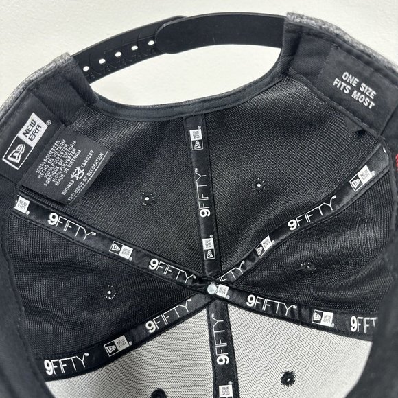 New Era Kansas City Royals KC 9FIFTY MLB Adjustable Snapback Hat Cap Black Grey - Picture 10 of 10